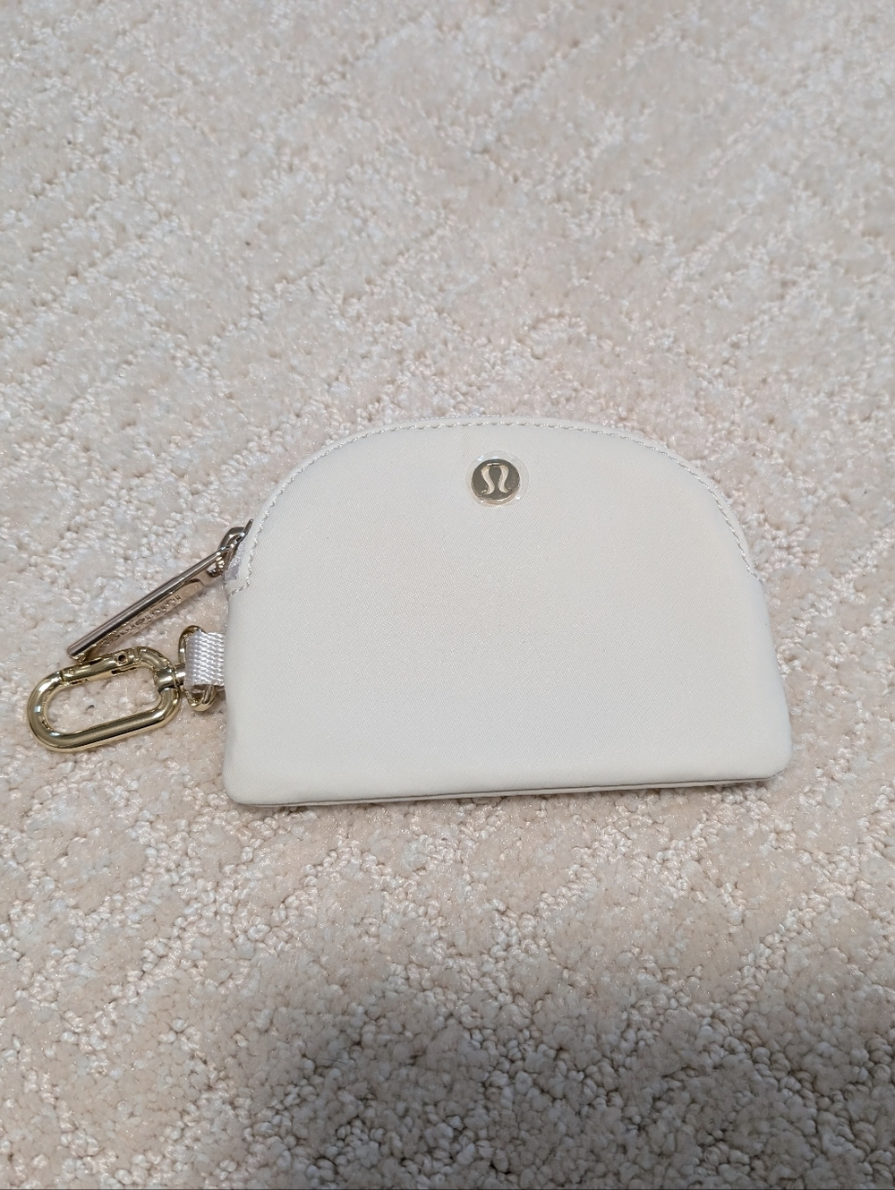 Lululemon Cream + Gold Dual Pouch **Single Pouch Only**